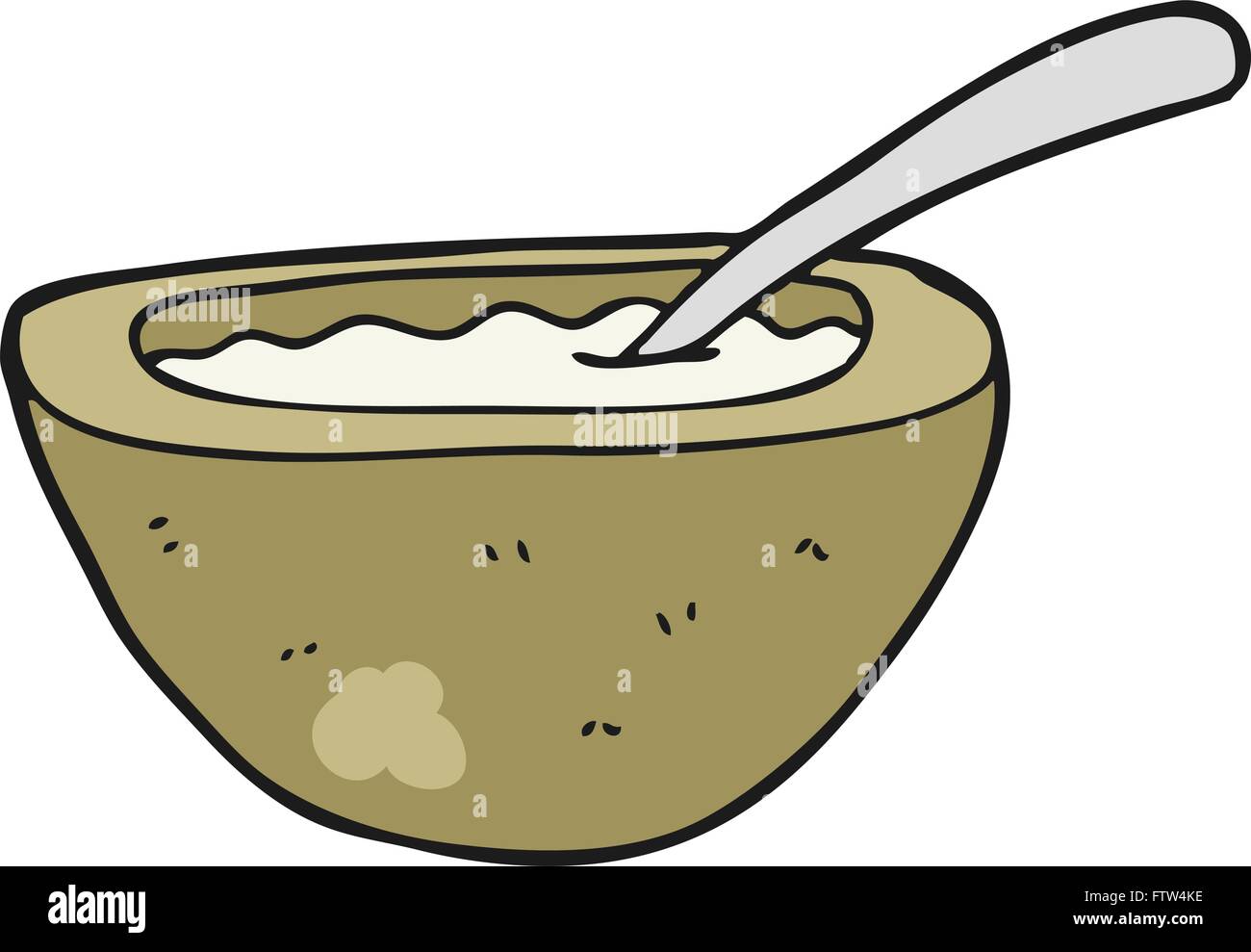 freehand drawn cartoon porridge Stock Vector Image & Art - Alamy
