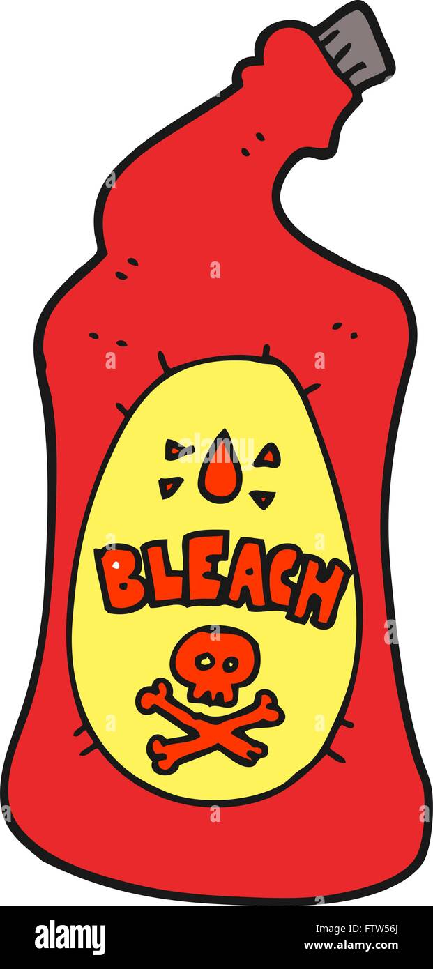 freehand drawn cartoon bleach bottle Stock Vector Image & Art Alamy