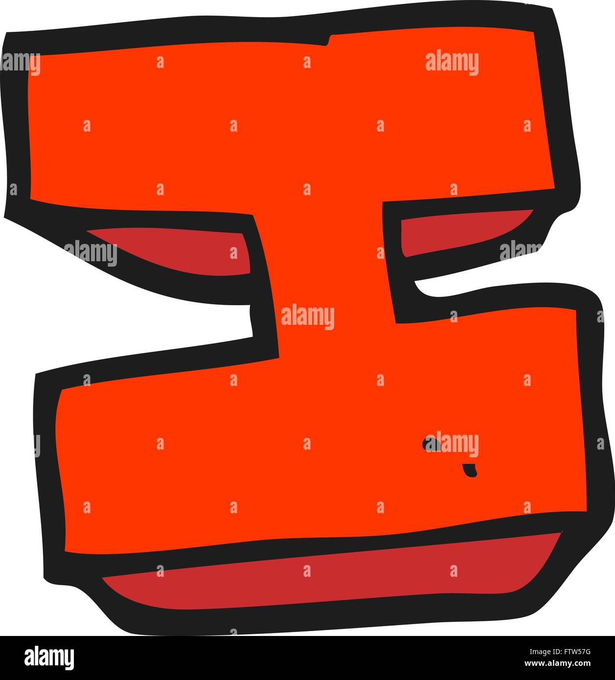 freehand drawn cartoon letter I Stock Vector Image & Art - Alamy