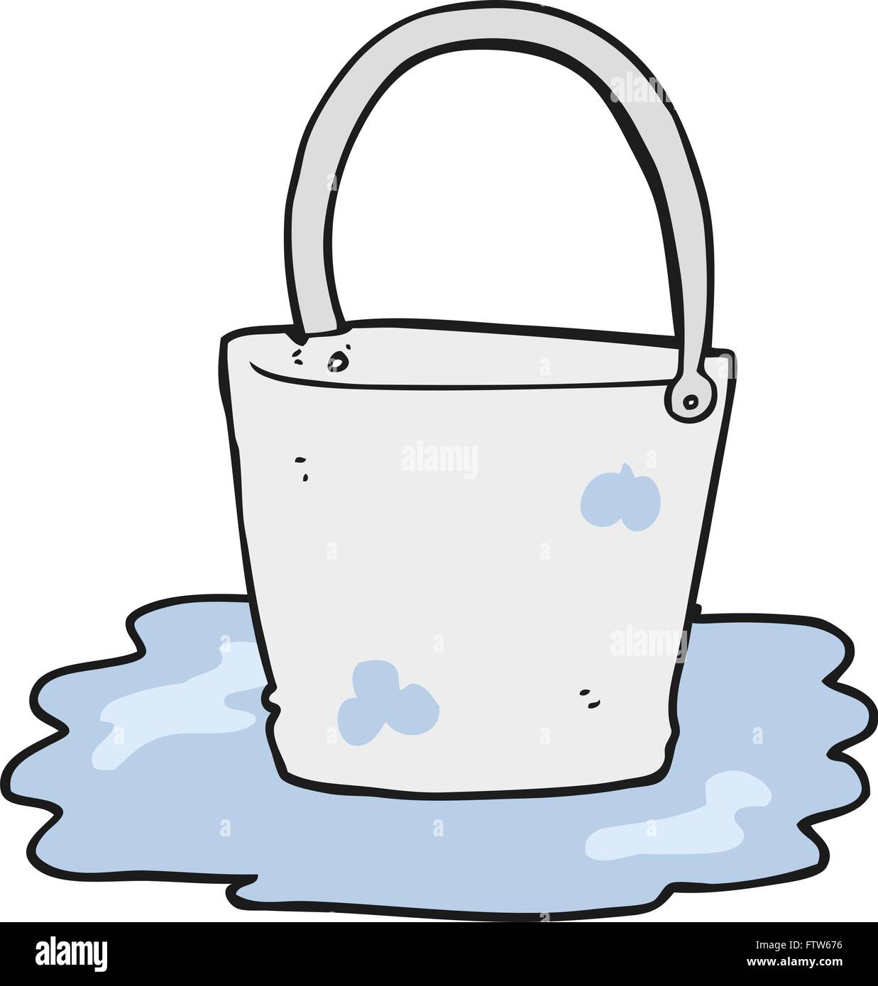 freehand drawn cartoon water bucket Stock Vector Image & Art Alamy