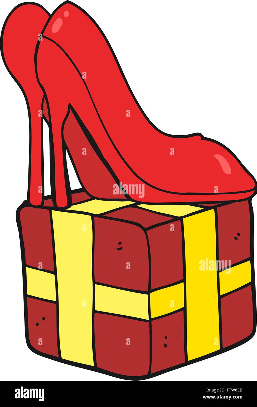 freehand drawn cartoon high heel shoes gift Stock Vector Image & Art - Alamy freehand drawn cartoon high heel shoes gift Stock Vector Image & Art - Alamy