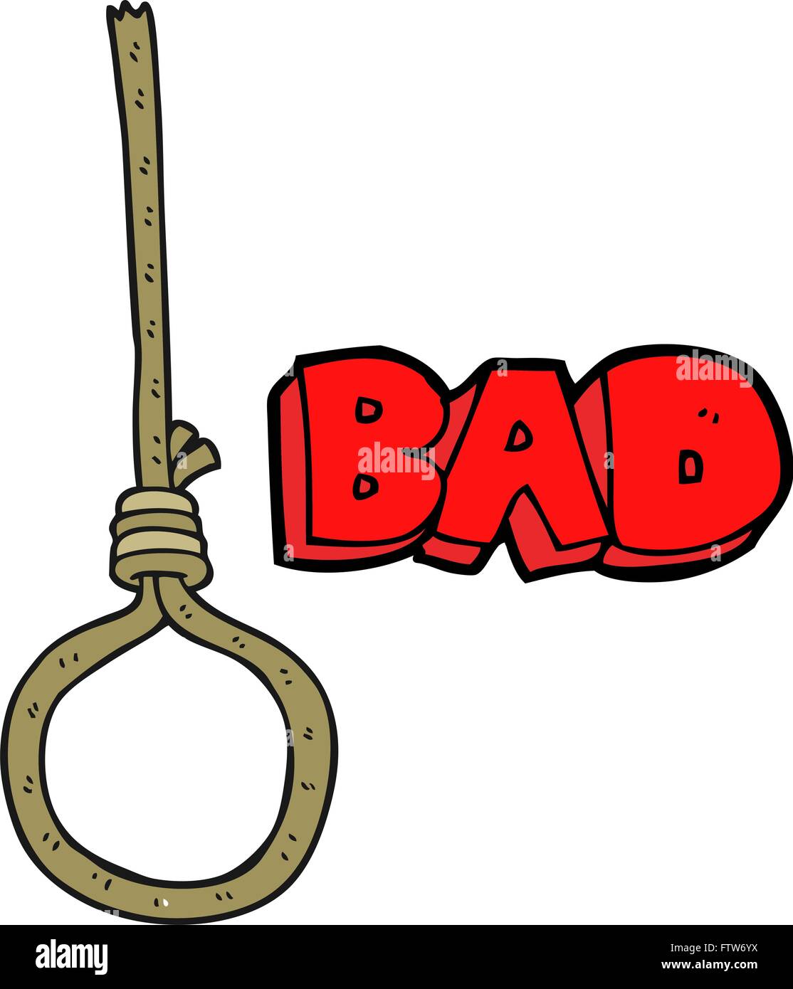 freehand drawn cartoon noose Stock Vector Image & Art - Alamy