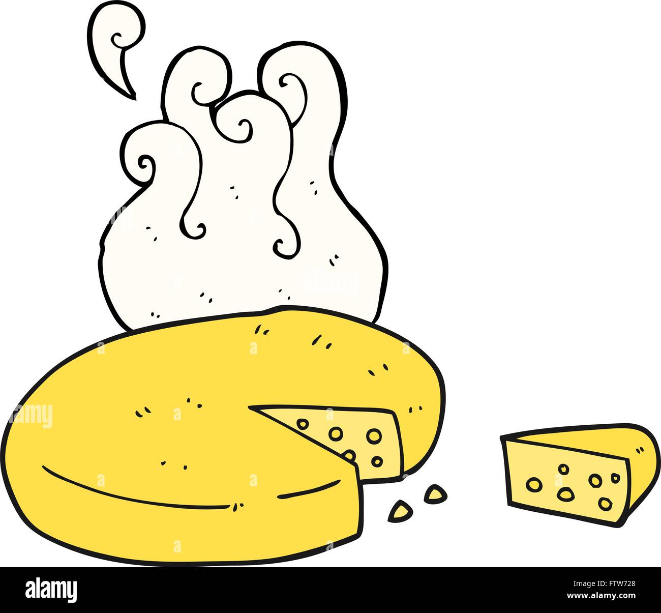 freehand drawn cartoon cheese Stock Vector Image & Art Alamy