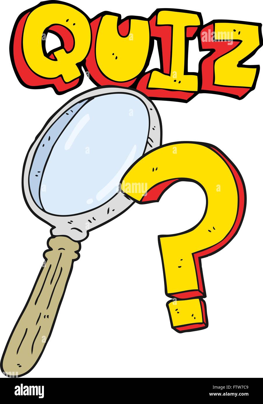 freehand drawn cartoon quiz symbol Stock Vector Image & Art - Alamy