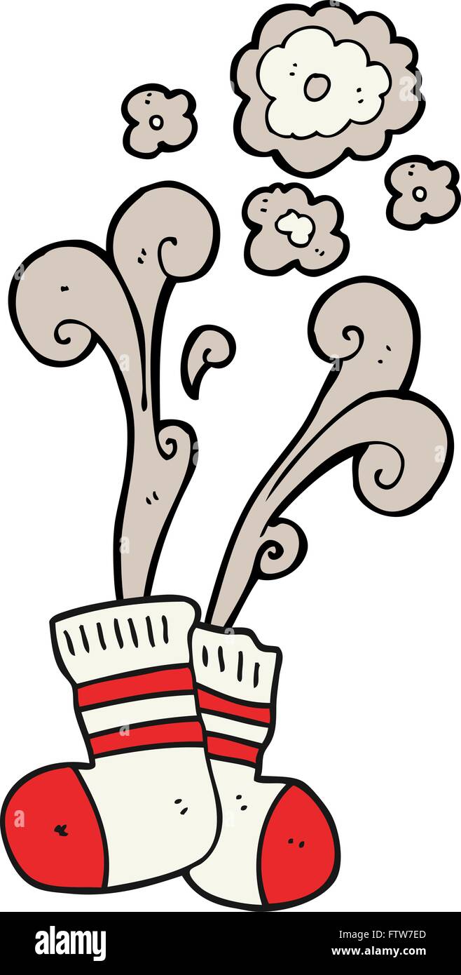 freehand drawn cartoon smelly old socks Stock Vector Image & Art Alamy