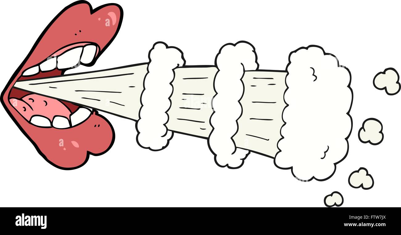 freehand drawn cartoon mouth breathing Stock Vector Image & Art Alamy