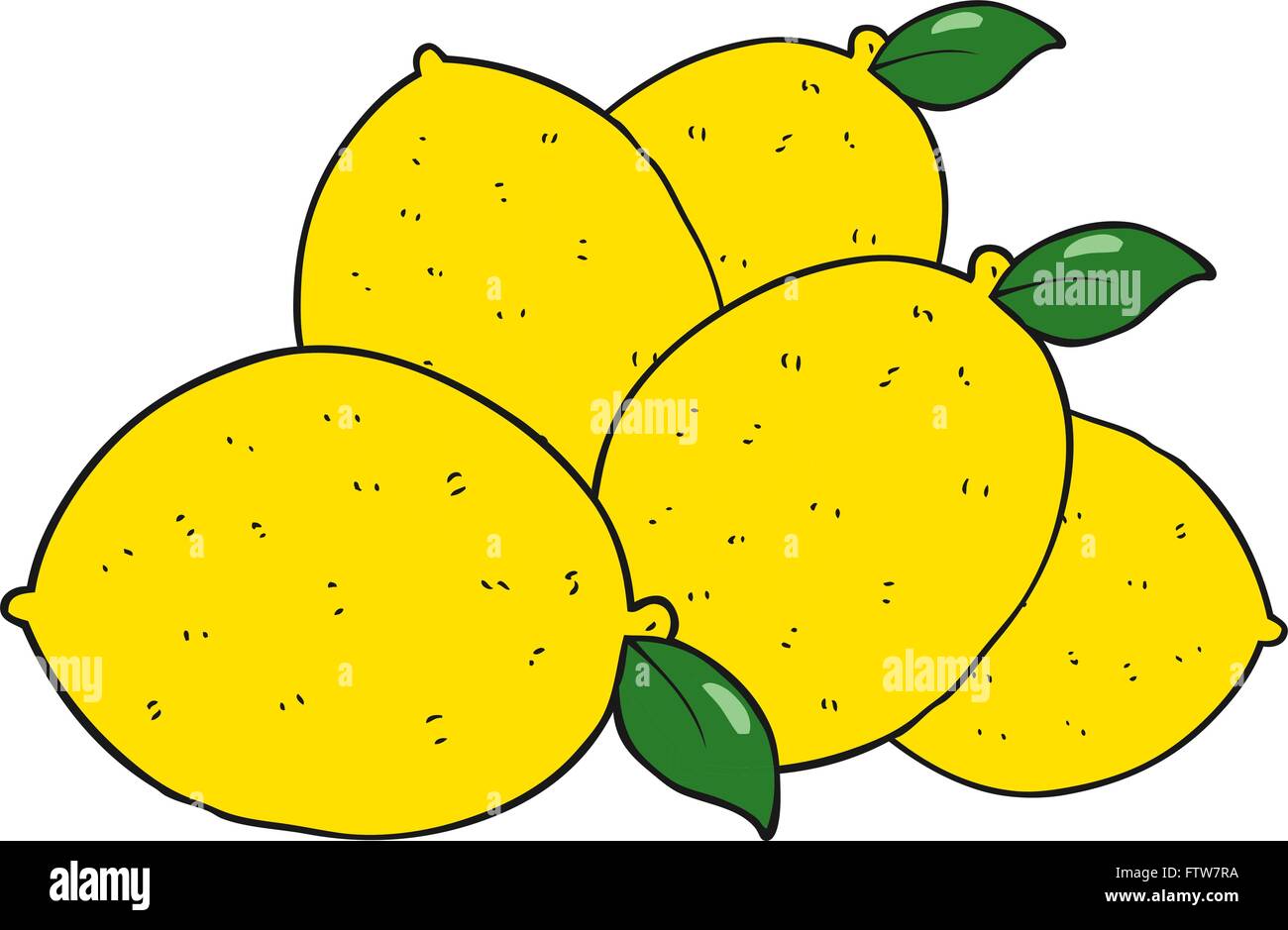 freehand drawn cartoon lemons Stock Vector Image & Art - Alamy