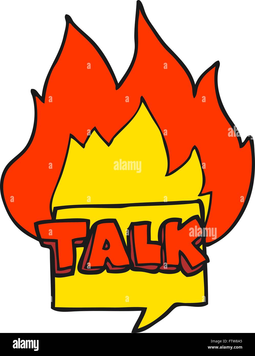 freehand drawn cartoon talk symbol Stock Vector Image & Art - Alamy