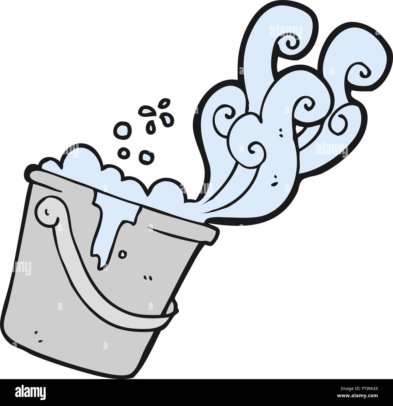 freehand drawn cartoon cleaning bucket Stock Vector Image & Art Alamy