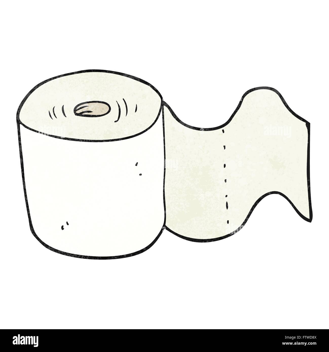 freehand textured cartoon toilet roll Stock Vector Image & Art Alamy