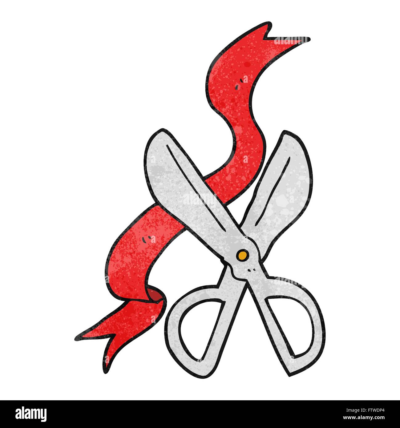 Freehand drawn cartoon scissors hi-res stock photography and images - Alamy