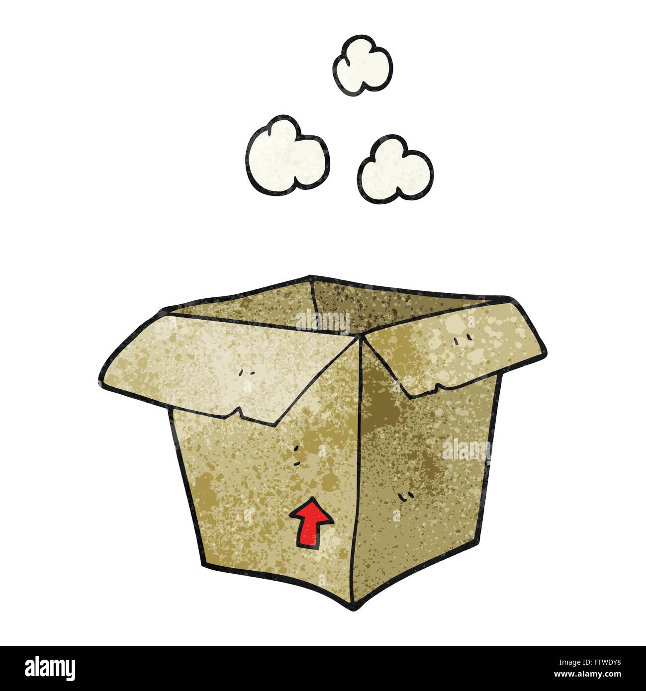 freehand textured cartoon empty box Stock Vector Image & Art - Alamy