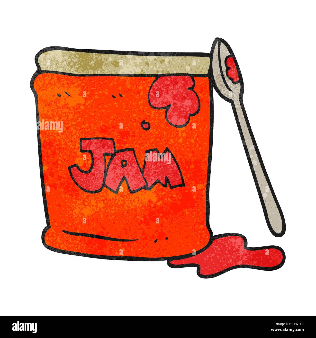 freehand textured cartoon jam jar Stock Vector Image & Art Alamy