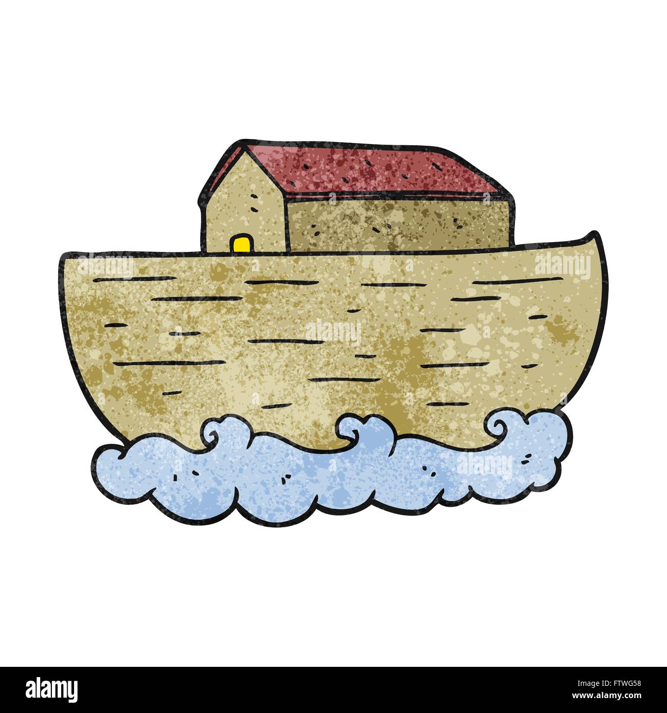 freehand textured cartoon noah s ark Stock Vector Image Art Alamy