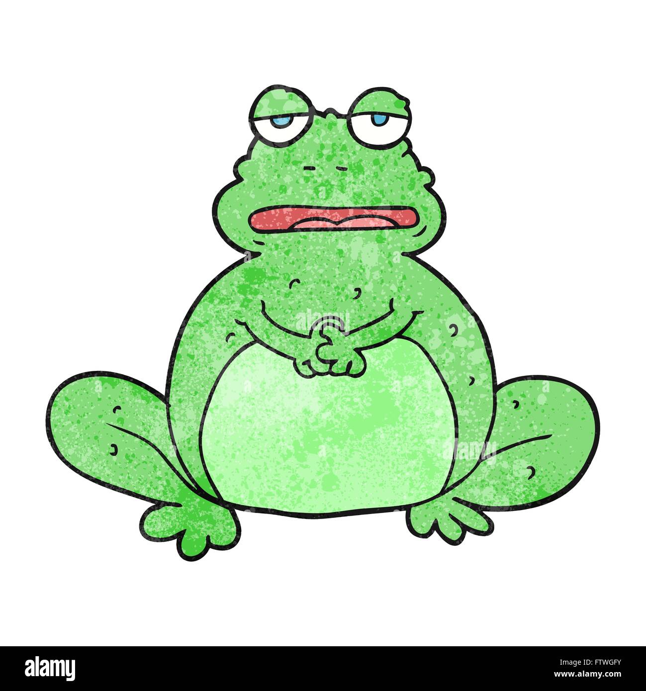 freehand textured cartoon frog Stock Vector Image & Art - Alamy