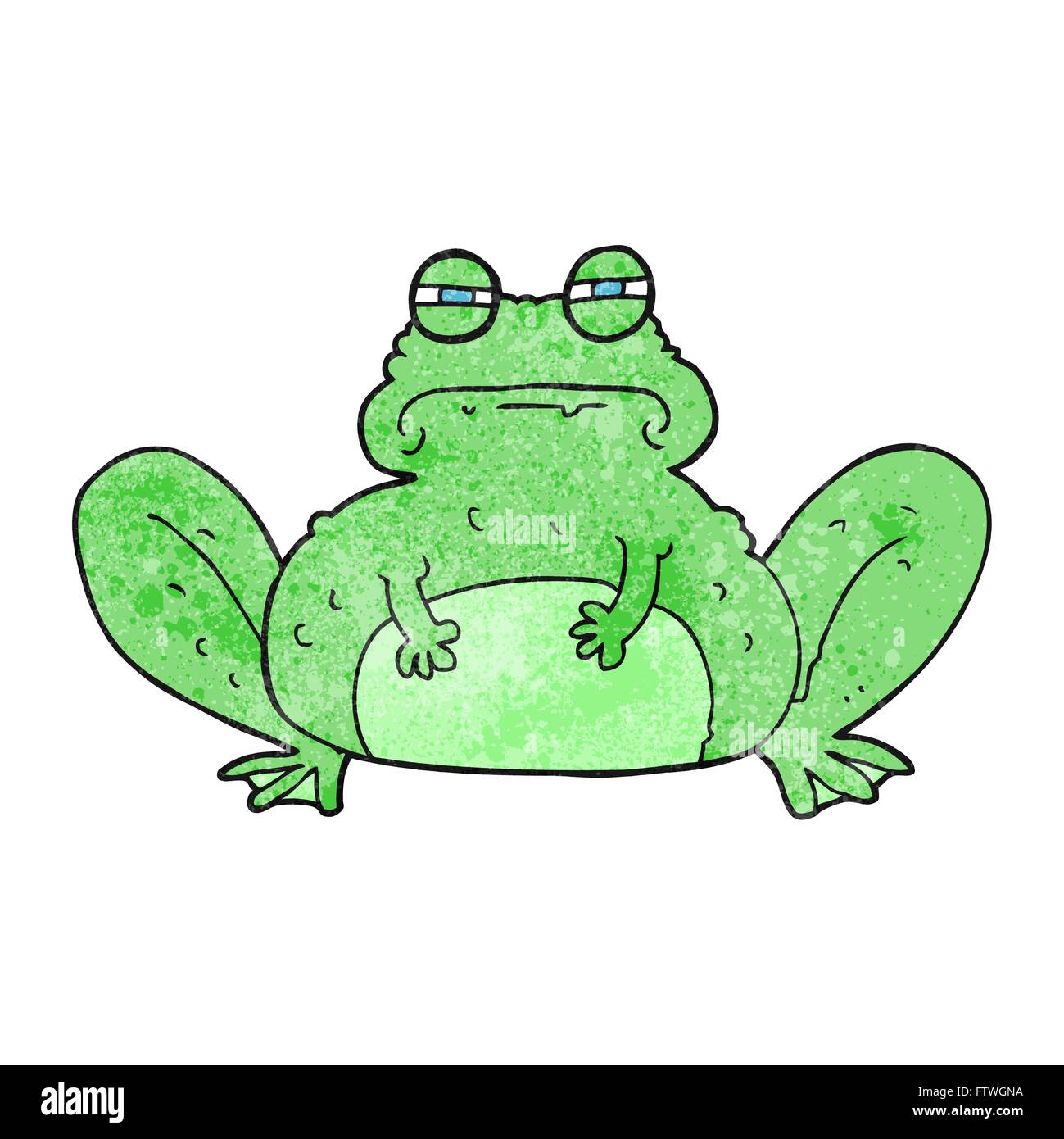 freehand textured cartoon frog Stock Vector Image & Art - Alamy