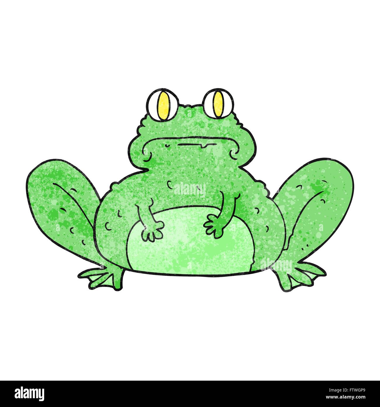 freehand textured cartoon frog Stock Vector Image & Art - Alamy
