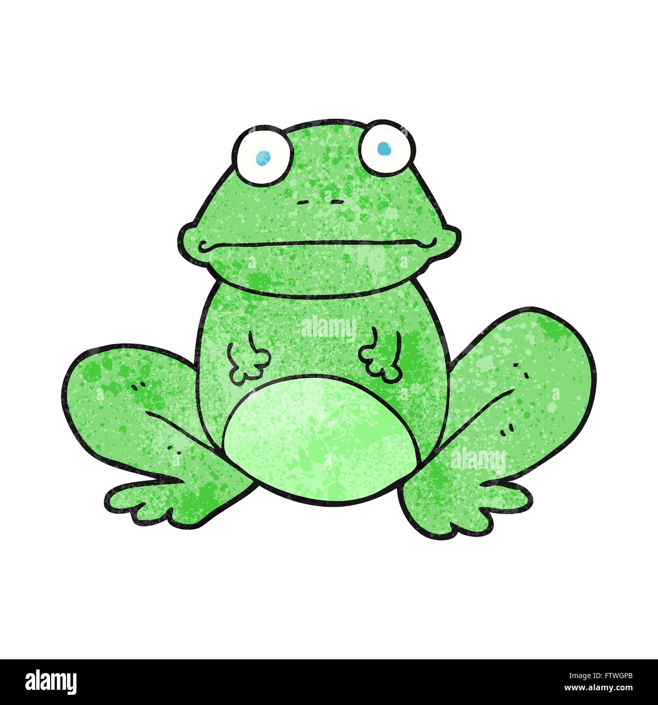 freehand textured cartoon frog Stock Vector Image & Art - Alamy