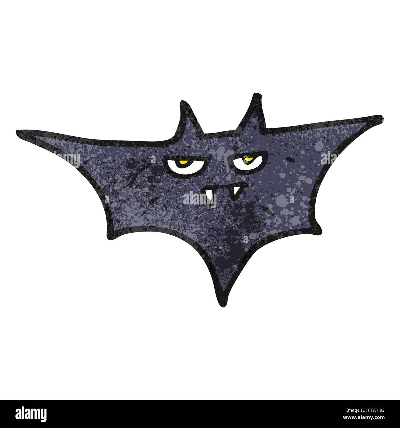 freehand textured cartoon halloween bat Stock Vector Image & Art - Alamy