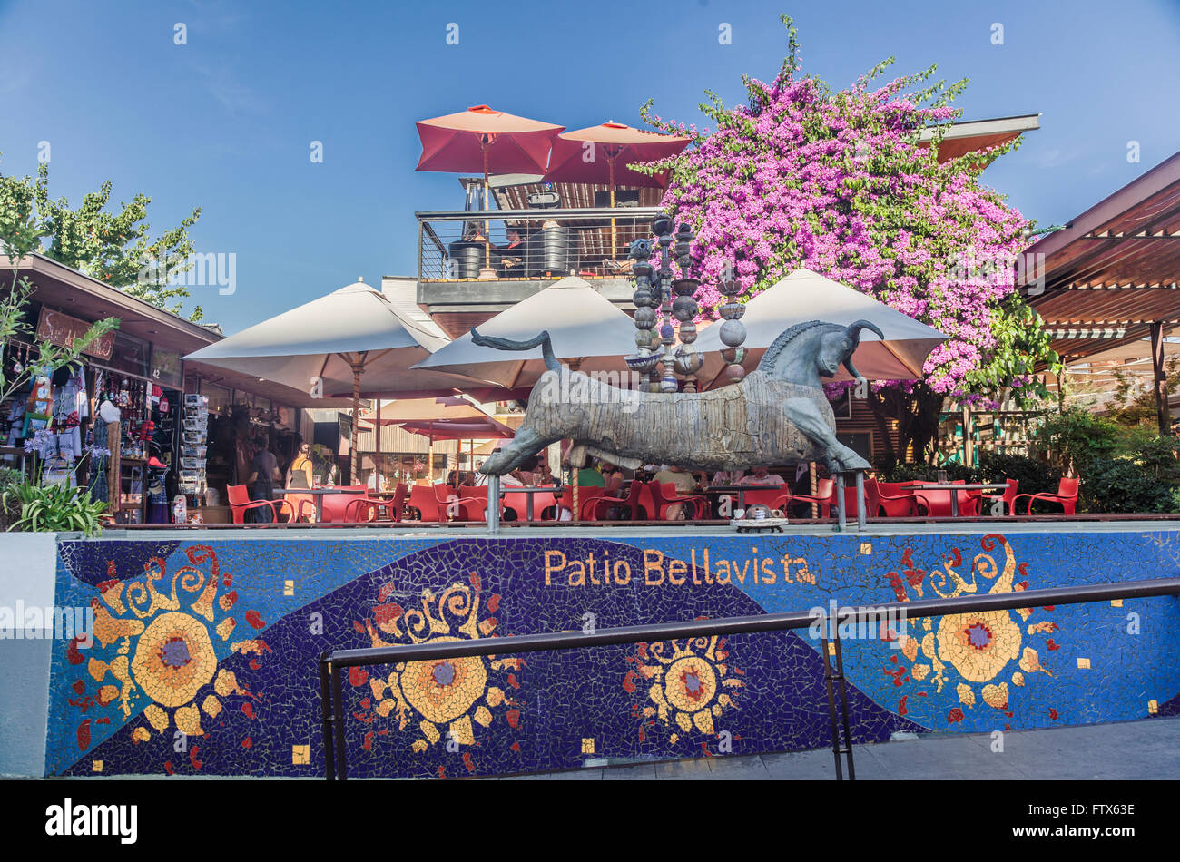Patio Bellavista Santiago do Chile Stock Photo Alamy