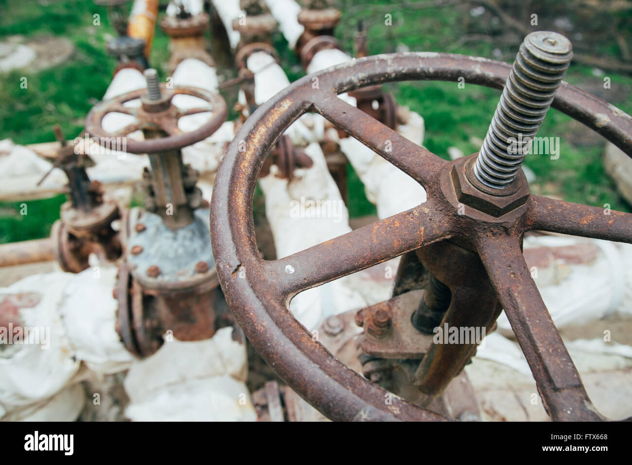 Industrial tap water pipe and valve Stock Photo Alamy