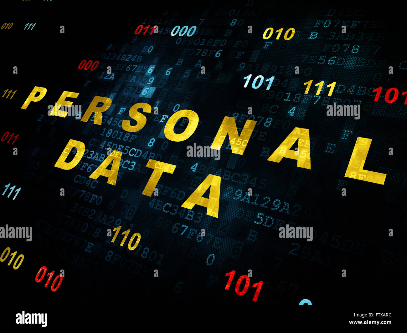 Information concept: Personal Data on Digital background Stock Photo ...