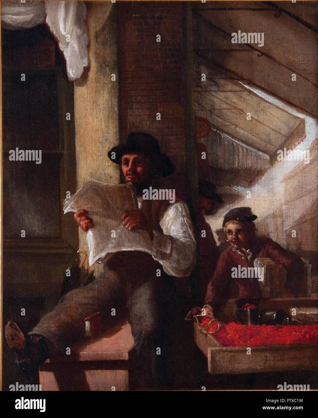 Strawberry Man at Fourth & Race - Cincinnati Museum Center Stock Photo