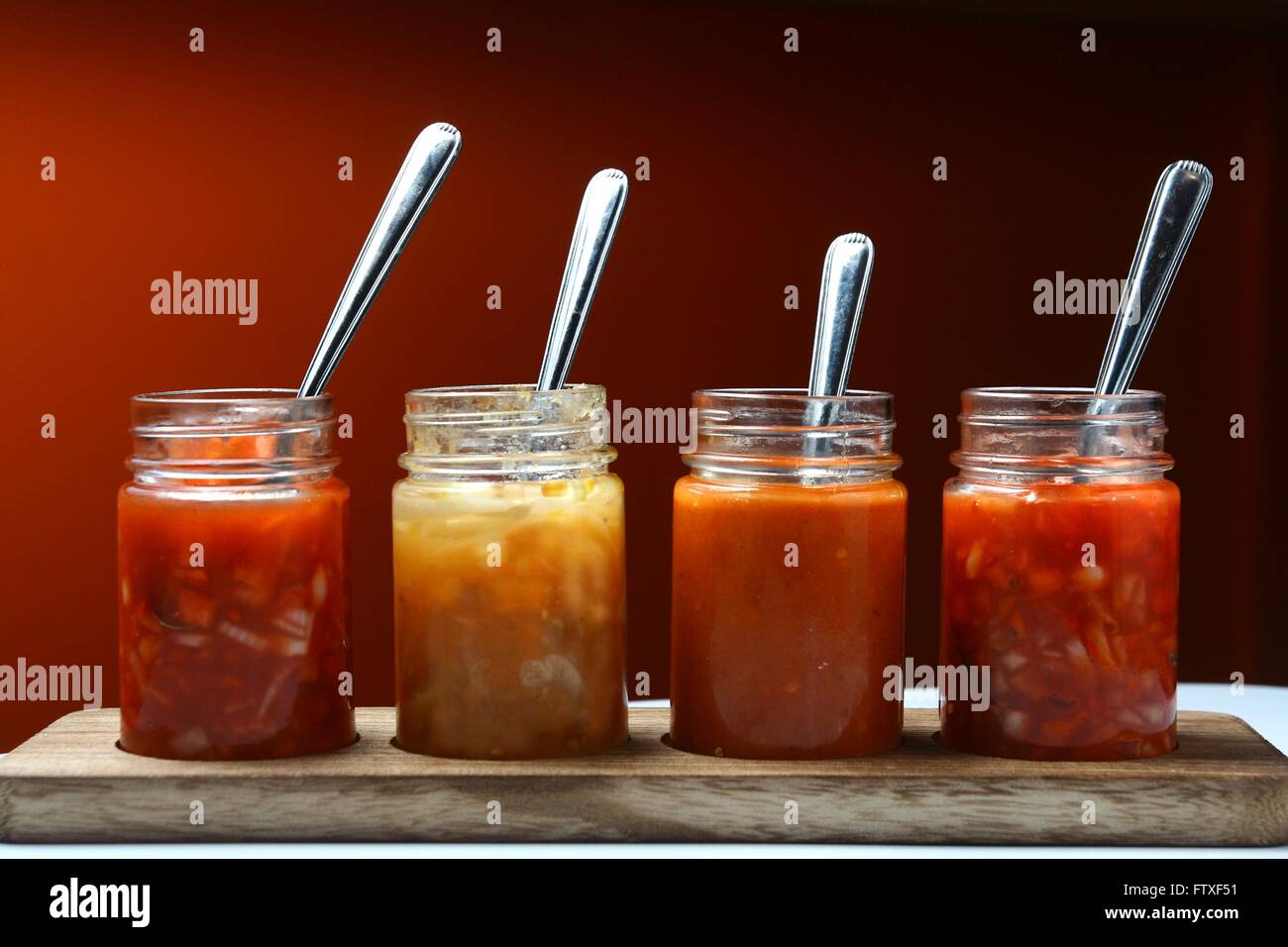 Bottles of mexican sauces hi-res stock photography and images - Alamy