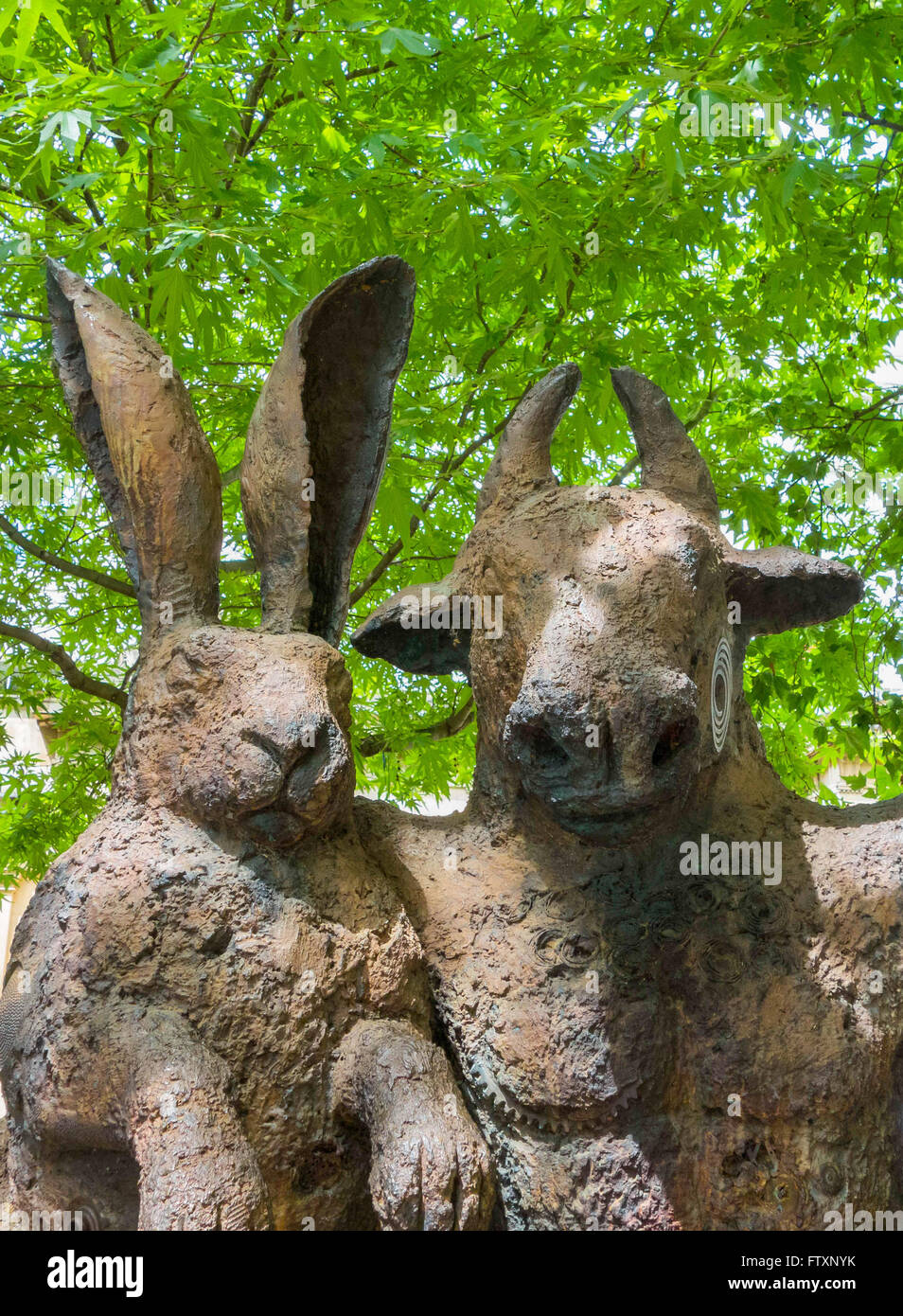 Hare and Minotaur statue Cheltenham Gloucestershire UK Stock Photo