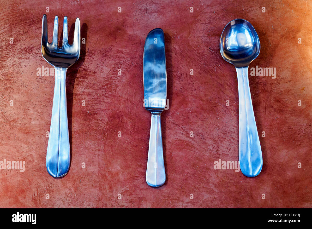 Fork, knife, spoon Barcelona, Spain Stock Photo Alamy