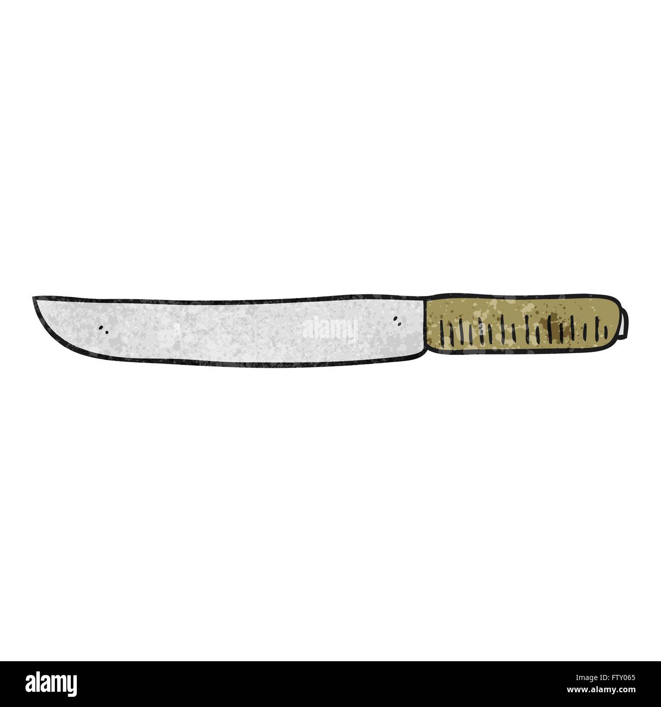 freehand textured cartoon butter knife Stock Vector Image & Art - Alamy