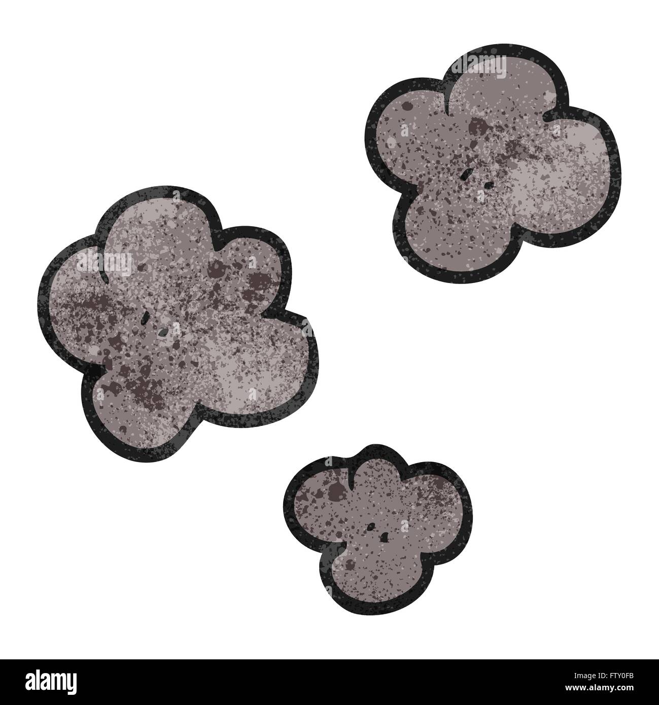 freehand textured cartoon smoke cloud symbol Stock Vector Image & Art ...