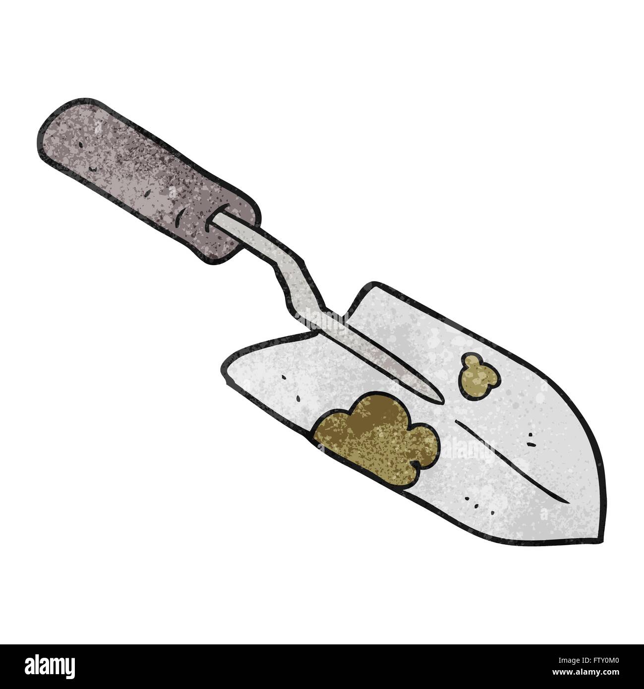 freehand textured cartoon trowel Stock Vector Image & Art - Alamy