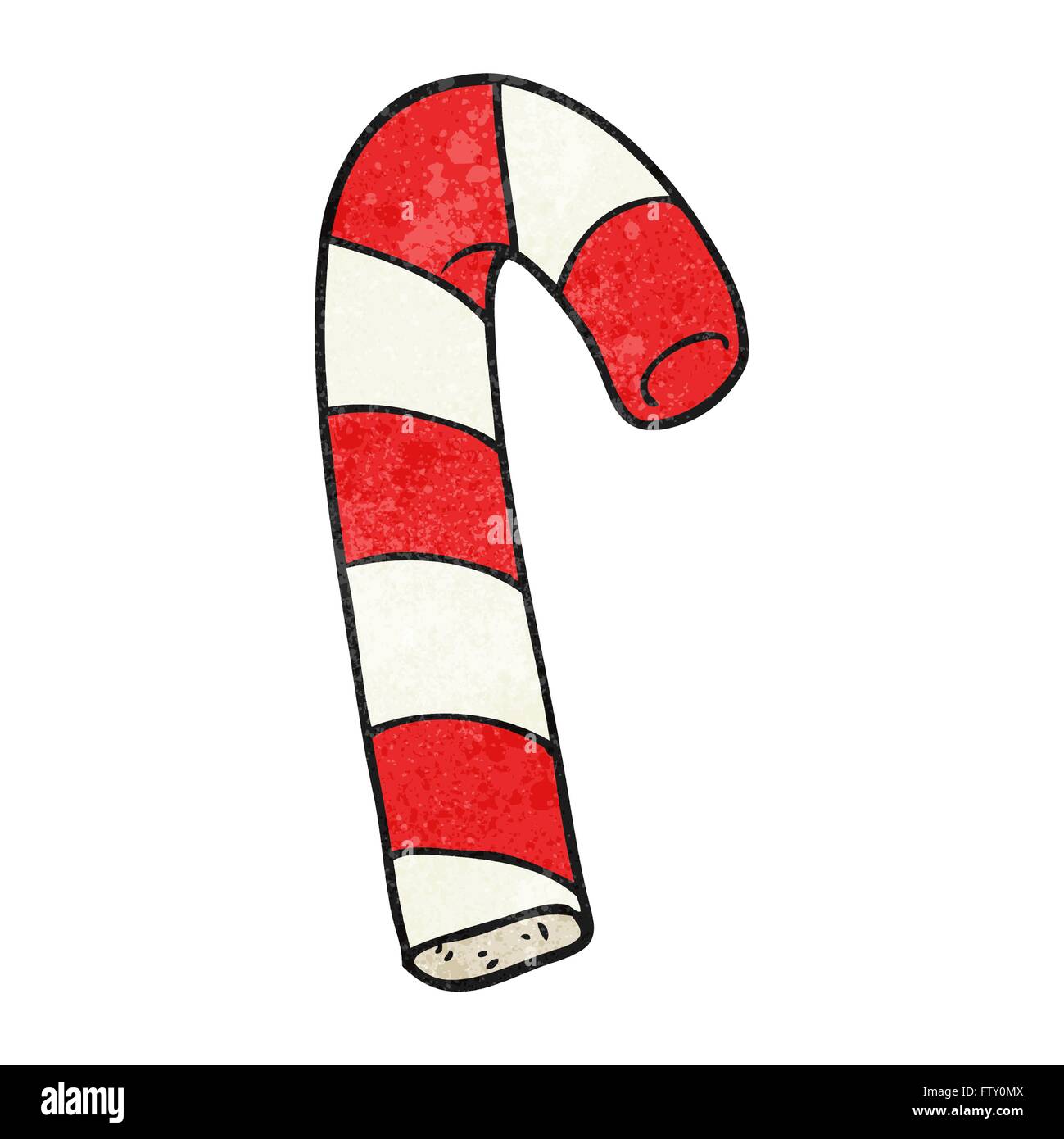 freehand textured cartoon candy cane Stock Vector Image & Art Alamy