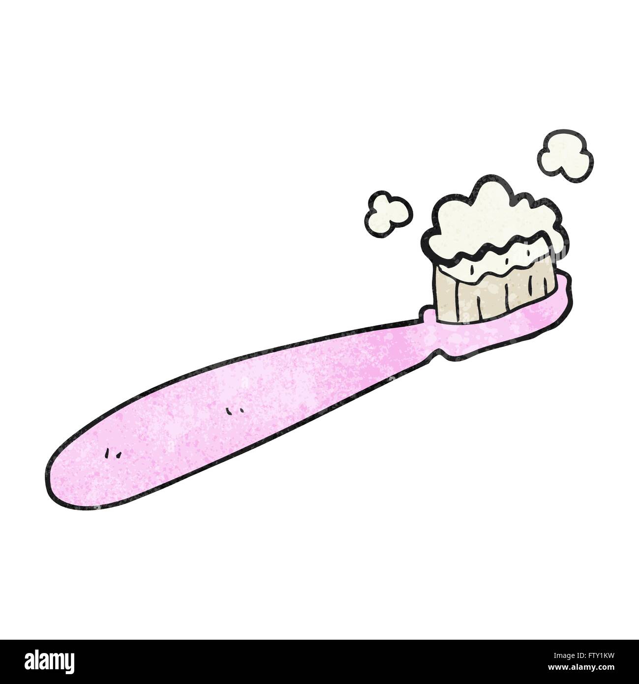 freehand textured cartoon toothbrush Stock Vector Image & Art - Alamy