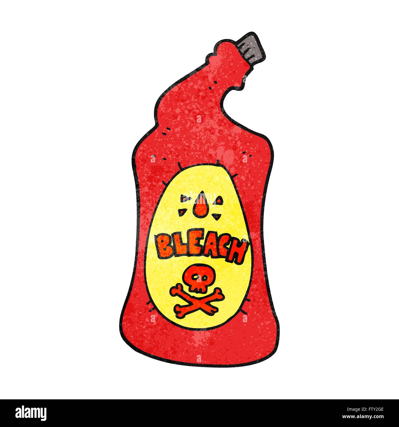 freehand textured cartoon bleach bottle Stock Vector Image & Art Alamy