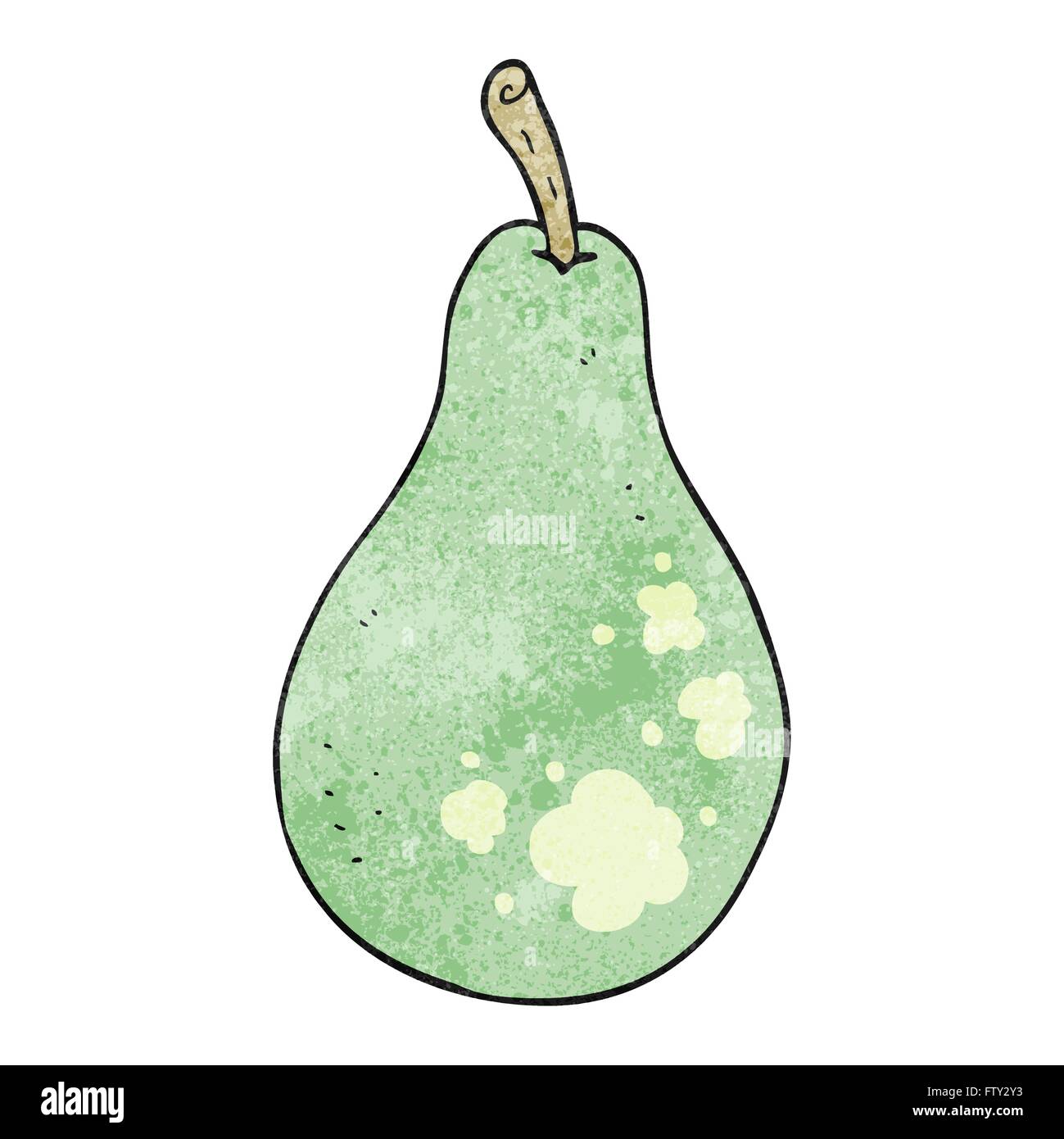 freehand textured cartoon pear Stock Vector Image & Art - Alamy