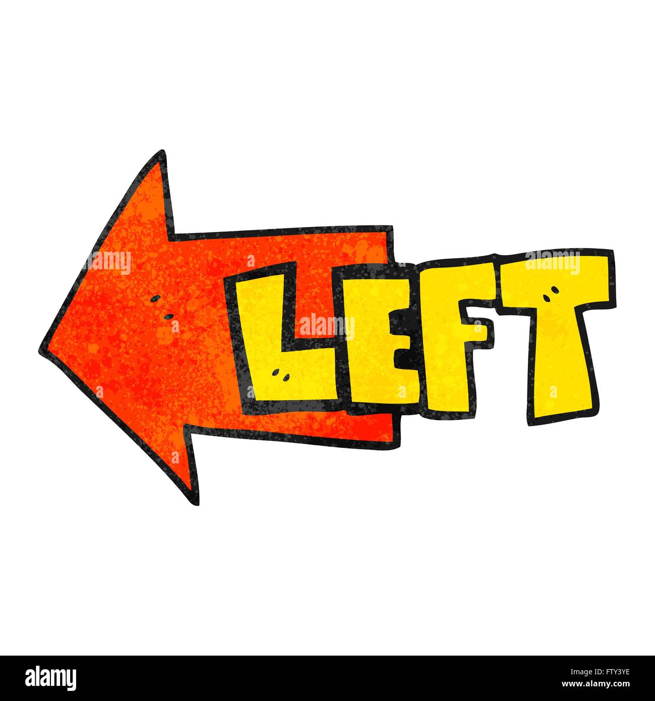 freehand textured cartoon left symbol Stock Vector Image & Art Alamy