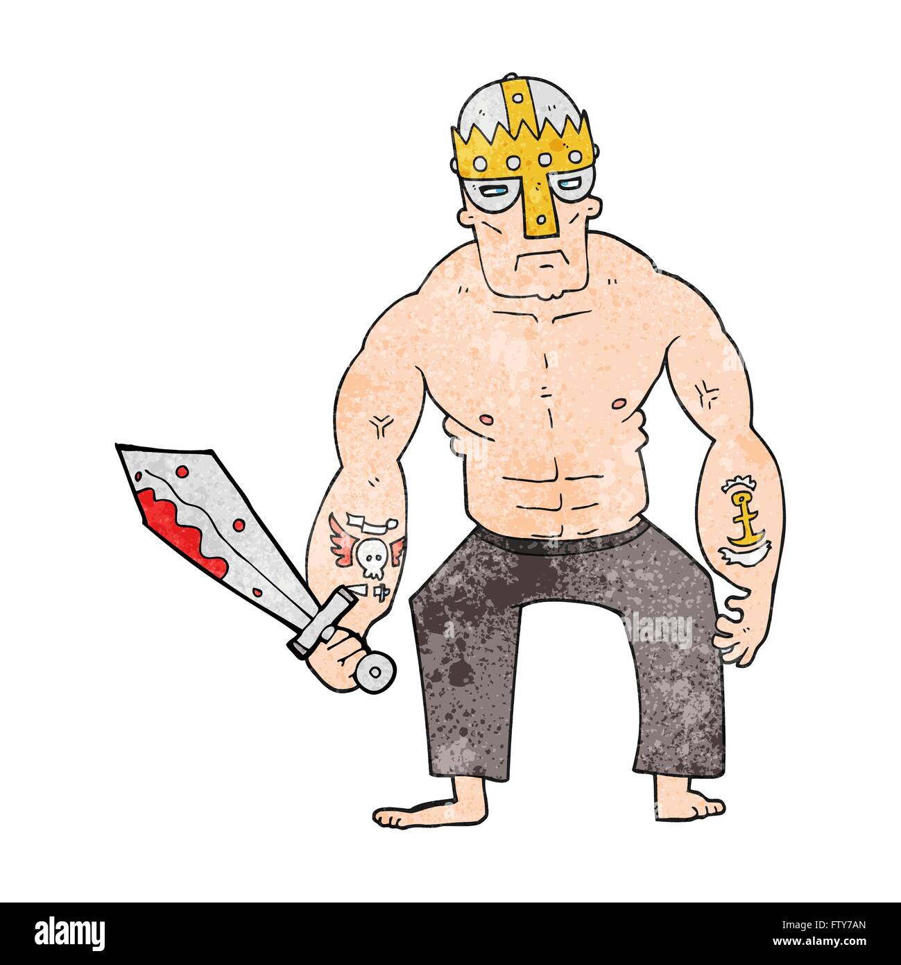 Freehand drawn cartoon hand sword Stock Vector Images - Alamy