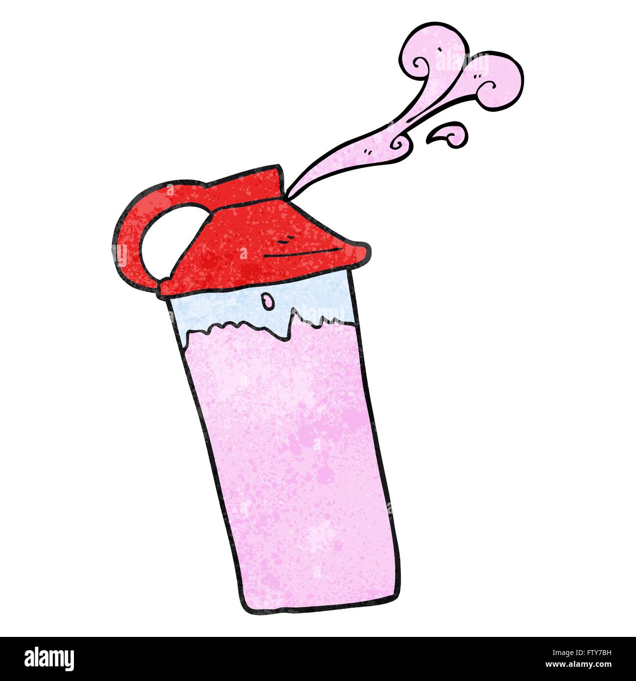 freehand textured cartoon protein shake Stock Vector Image & Art - Alamy