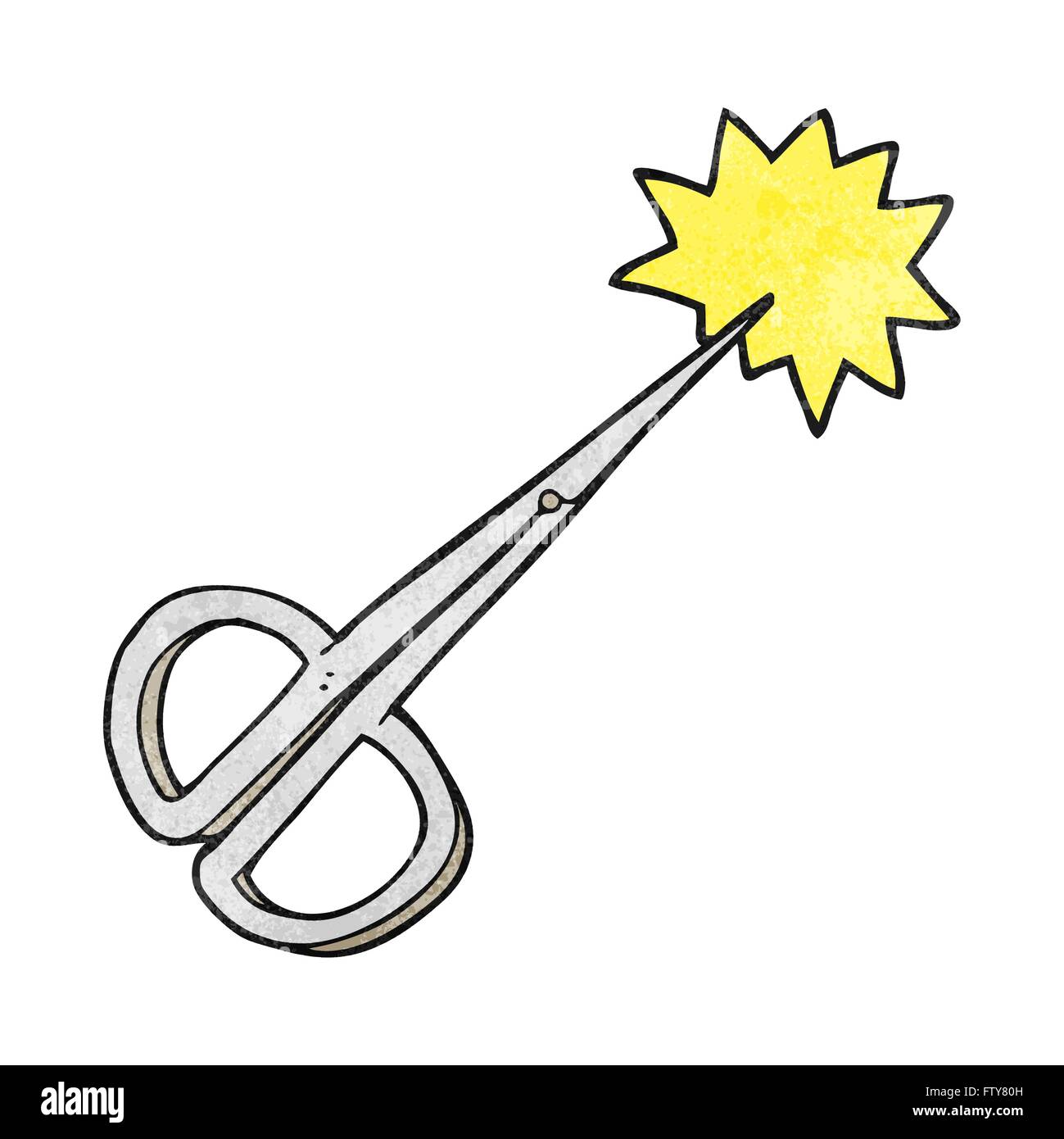 freehand textured cartoon nail scissors Stock Vector Image & Art - Alamy