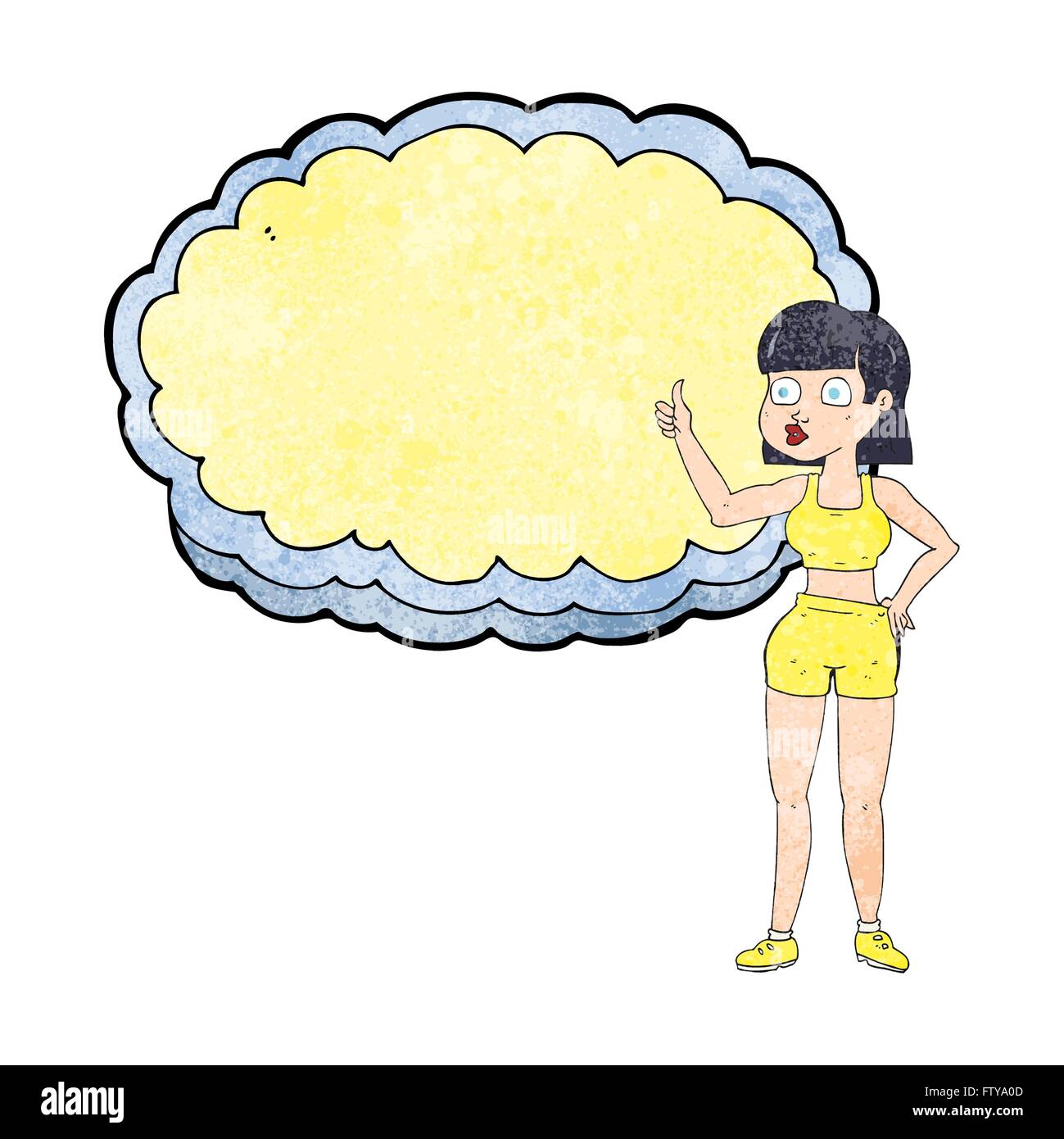 freehand drawn texture cartoon gym woman Stock Vector Image & Art Alamy