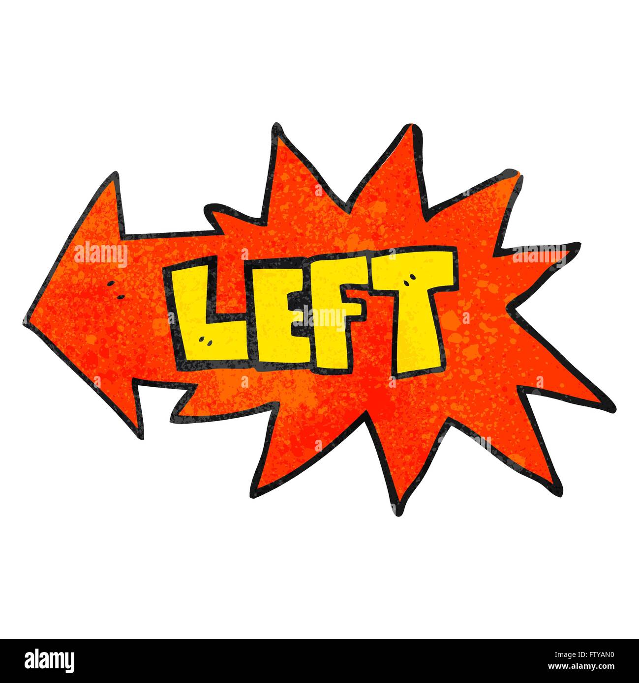 freehand drawn texture cartoon left symbol Stock Vector Image & Art Alamy