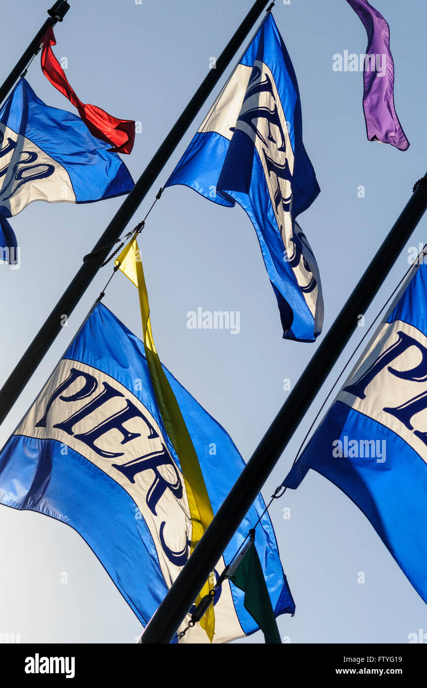 Pier Flag Pier 39 flags, San Francisco, California, USA Stock Photo - Alamy