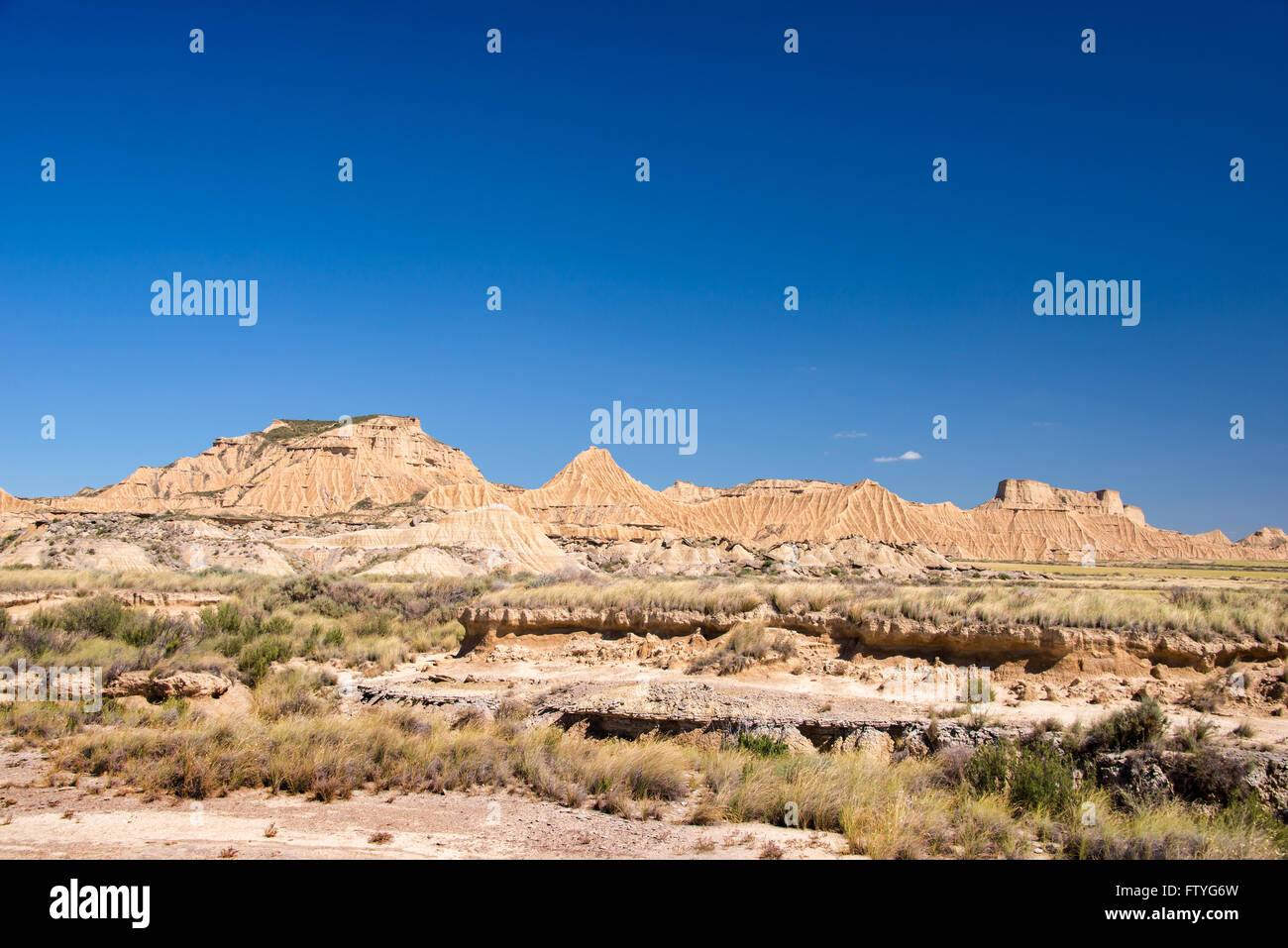 Bardenas Reales nature park, Navarra, Spain Stock Photo