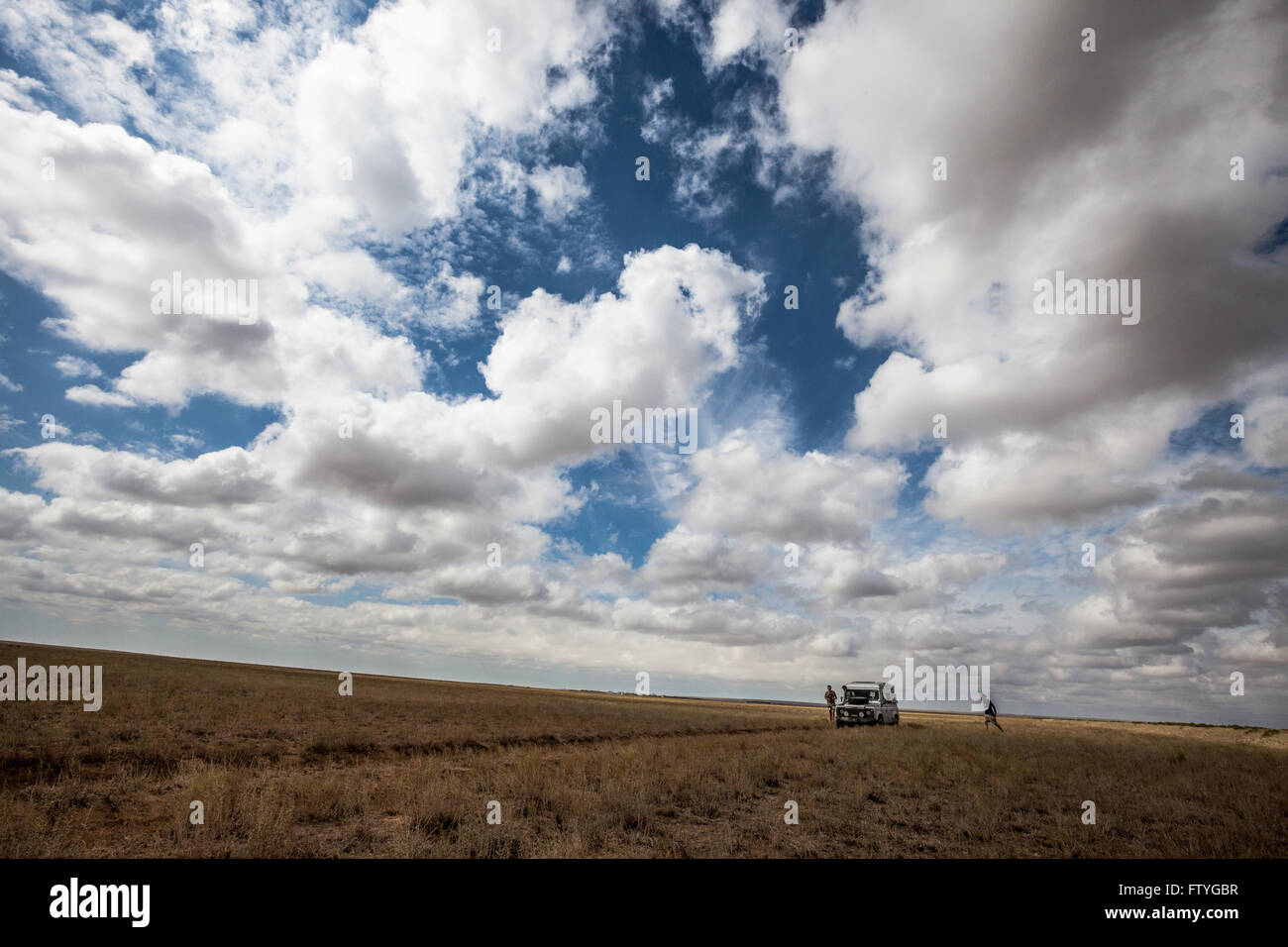 Kyrgyzstan, Kirghizistan, Asia, 4WD travel in the steppe. Stock Photo