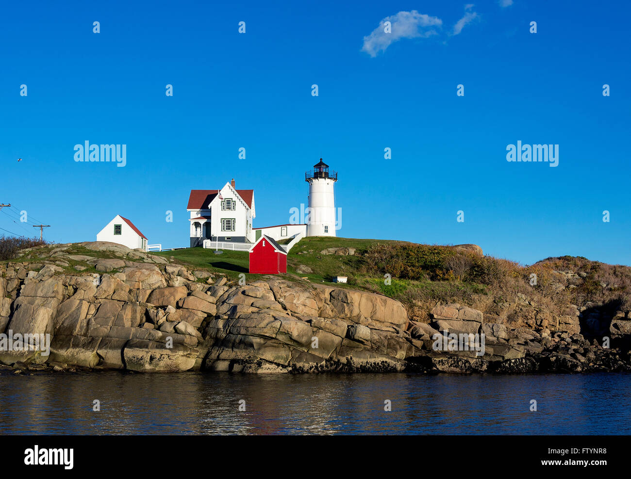 Nubble Lighthouse, Cape Neddick, York, Maine, USA Stock Photo Alamy