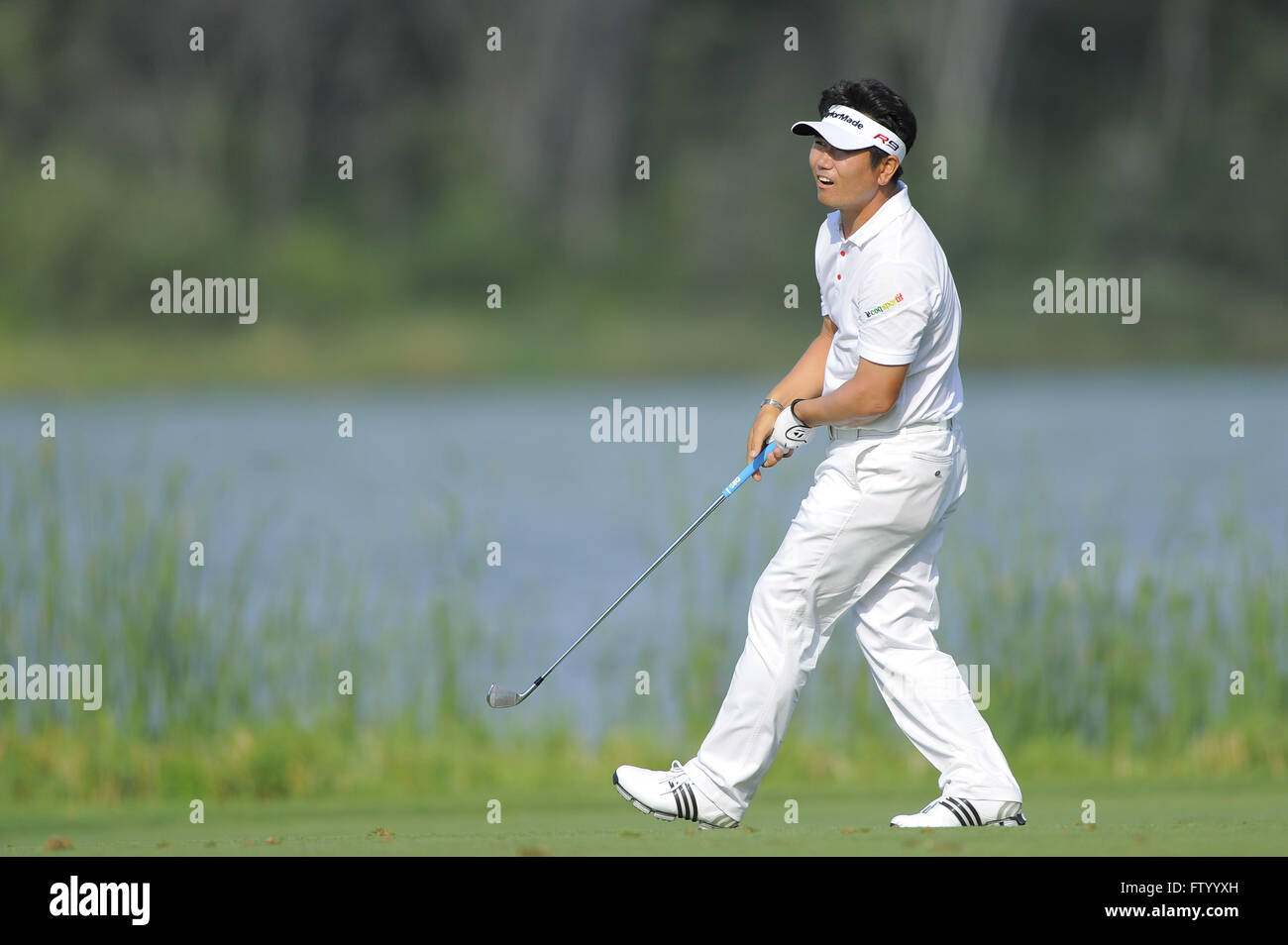 Chaska, MN, UNITED STATES. 16th Aug, 2009. Y.E. Yang of Korea during the final round of the 2009 PGA Championship at Hazeltine National Golf Club on Aug 16, 2009 in Chaska, MN.ZUMA Press/Scott A. Miller © Scott A. Miller/ZUMA Wire/Alamy Live News Stock Photo