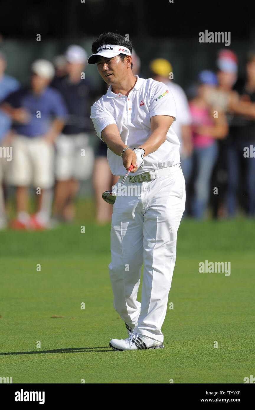 Chaska, MN, UNITED STATES. 16th Aug, 2009. Y.E. Yang of Korea during the final round of the 2009 PGA Championship at Hazeltine National Golf Club on Aug 16, 2009 in Chaska, MN.ZUMA Press/Scott A. Miller © Scott A. Miller/ZUMA Wire/Alamy Live News Stock Photo