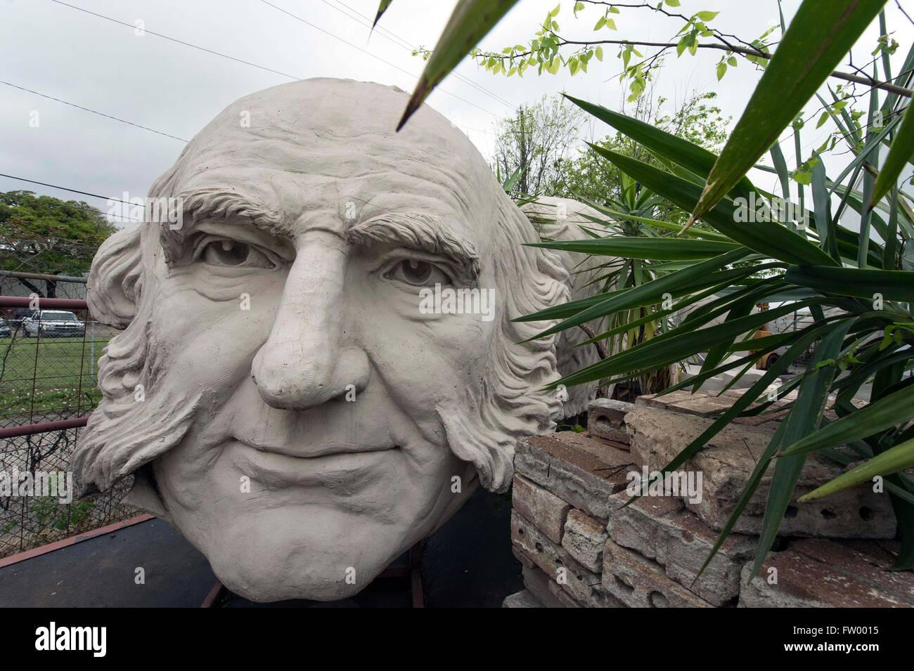 Houston, Texas, USA. 30th Mar, 2016. Presidential heads by sculptor David Adickes are stored at the Adickes Sculpturworx Studio until a time when a permanent home is found for them. Credit: Brian Cahn/ZUMA Wire/Alamy Live News Stock Photo